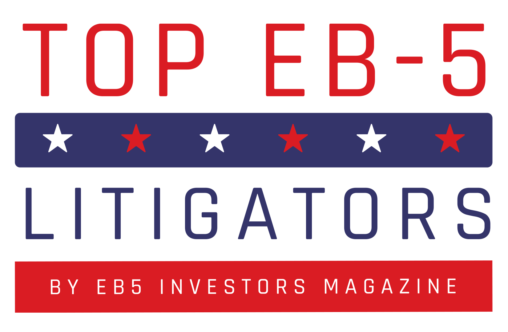 Award Banner, top five EB-5 litigators